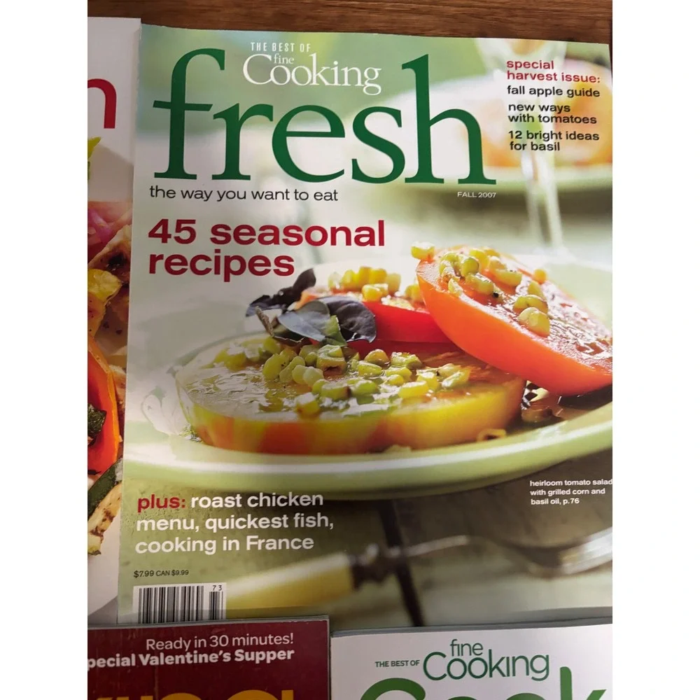 Fine Cooking CookFresh Magazine Lot of 5 Taunton Press Healthy Recipes 2007-2011